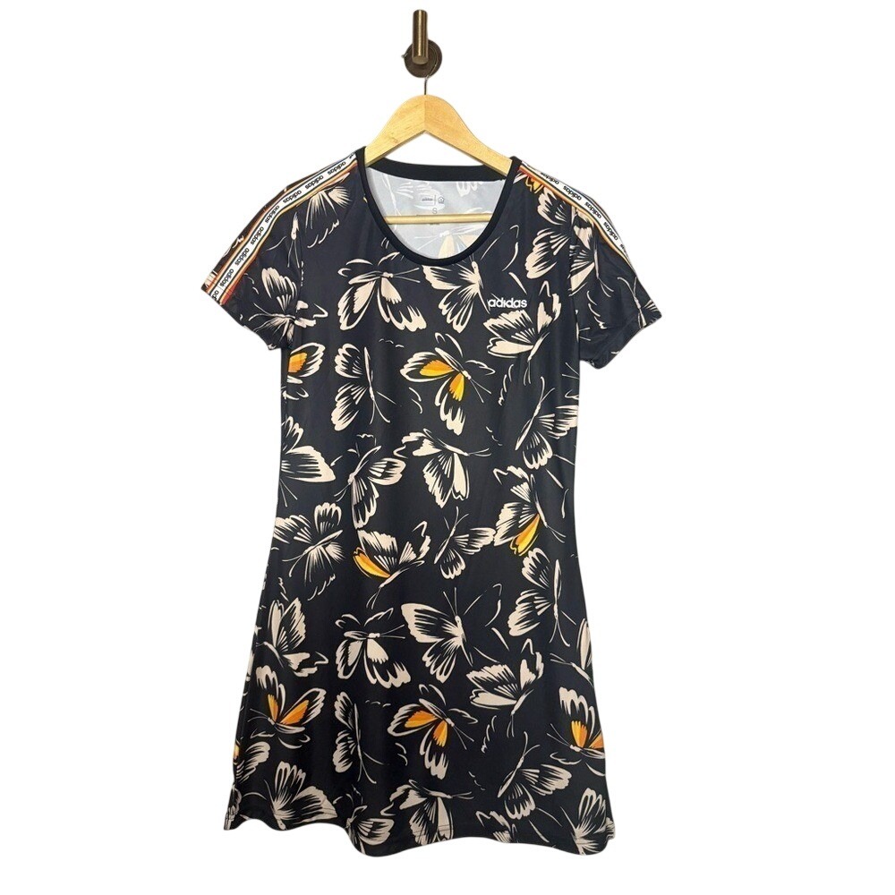 Adidas x FARM Rio Tropical Floral A-Line Athletic Dress Women's Small